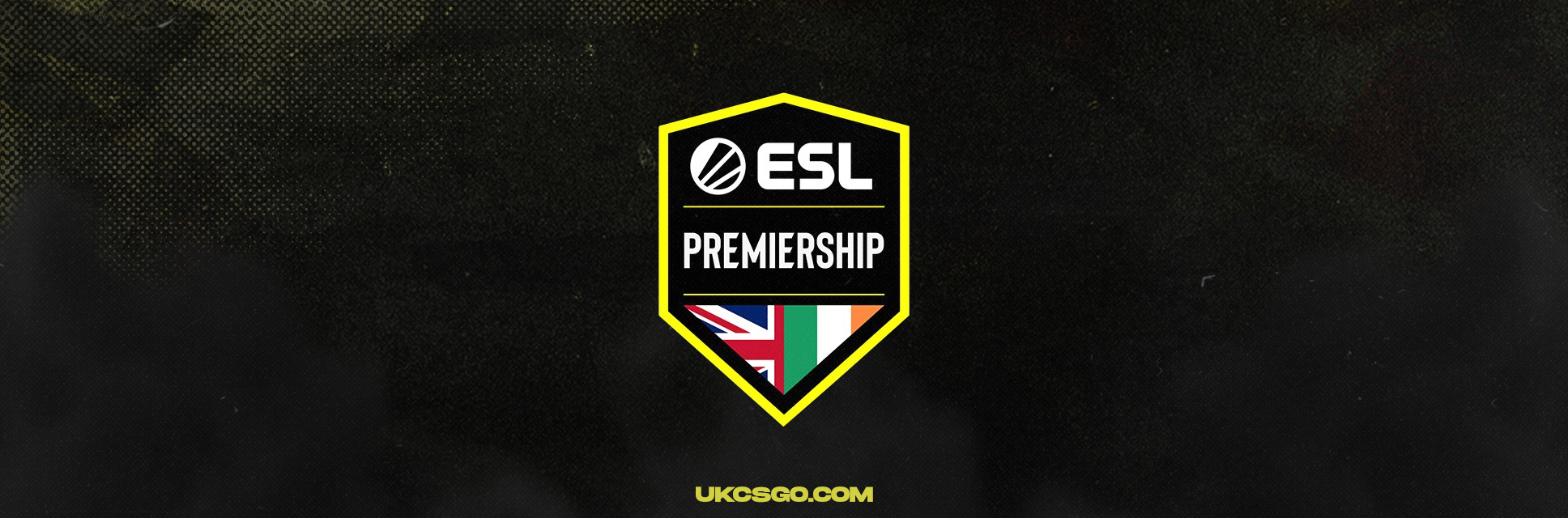 ESL Premiership logo on black background with UKCSGO.com at the bottom
